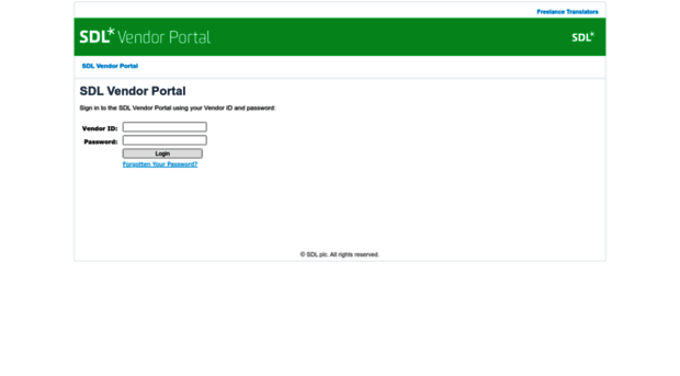 vendorportal.sdl.com