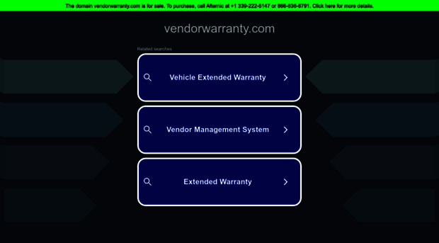 vendorwarranty.com