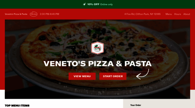 venetospizzacliftonpark.com