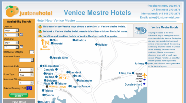 venicemestrehotels.co.uk