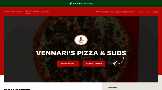 vennarispizzacolumbia.com