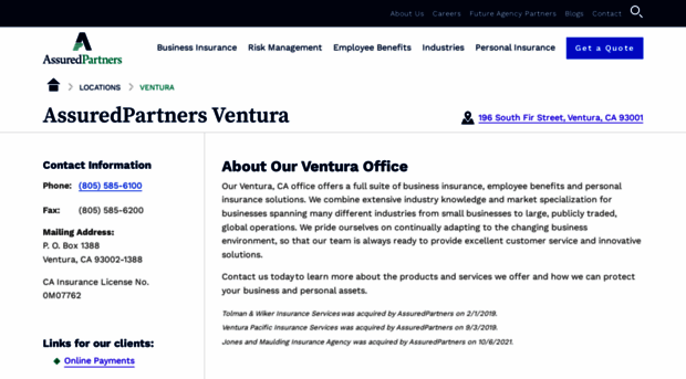 venturapacificinsurance.com