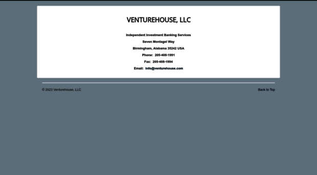 venturehouse.com