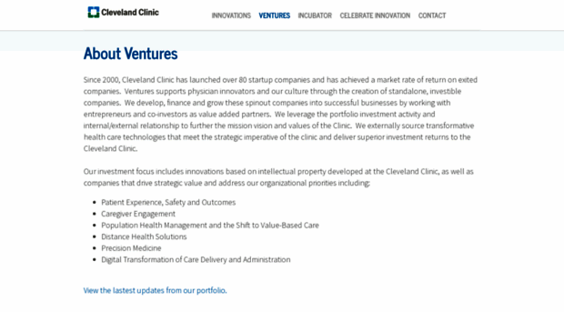 ventures.clevelandclinic.org