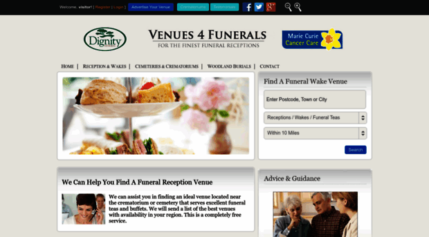 venues4funerals.com