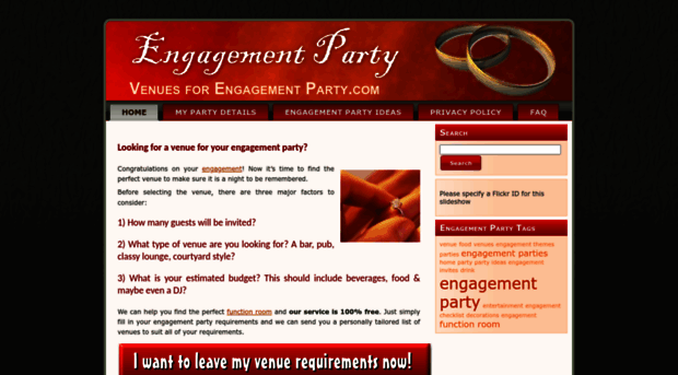 venuesforengagementparty.com