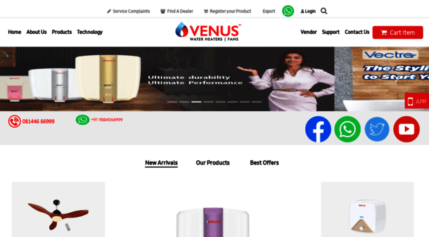 venushomeappliances.com