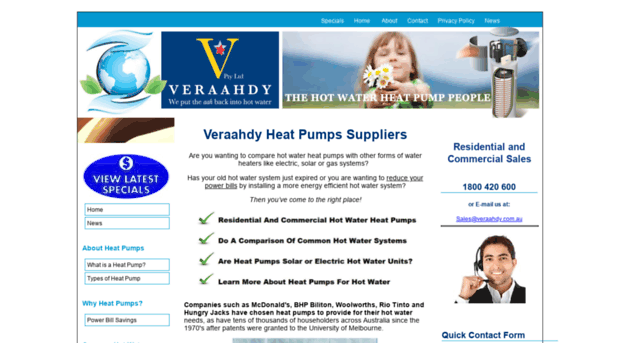 veraahdyheatpumps.com