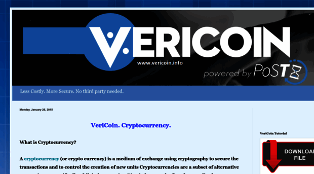 vericoin-cryptocurrency.blogspot.md
