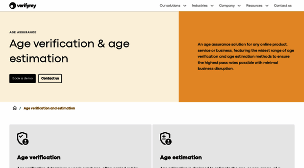 verify.verifymyage.co.uk - Age verification and estimatio... - Verify