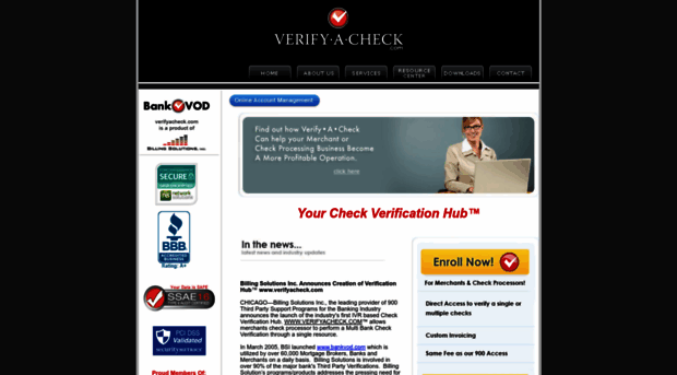 verifyacheck.com - Verify A Check | A Billing Sol... - Verify A Check