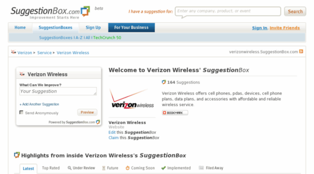 verizonwireless.suggestionbox.com