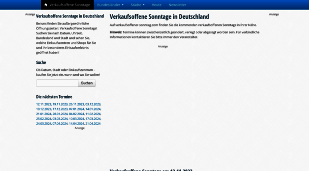 verkaufsoffener-sonntag.com