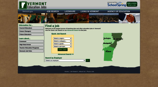 vermont.schoolspring.com