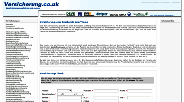 versicherung.co.uk