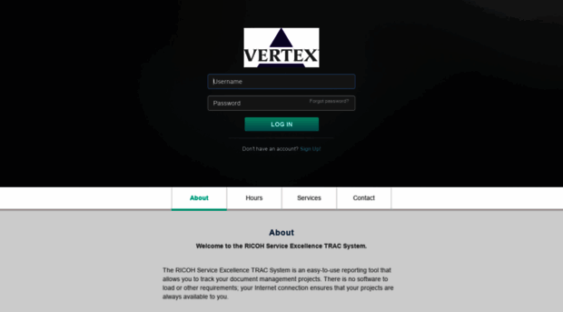 vertex.ricohtrac.com