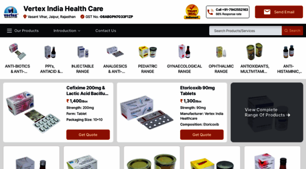 vertexindiahealthcare.in
