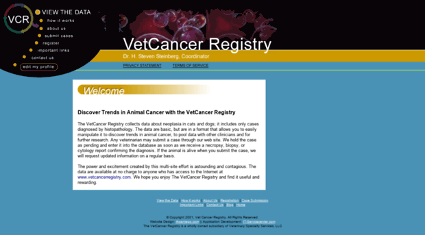 vetcancerregistry.com