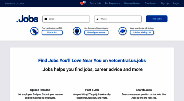 vetcentral.us.jobs