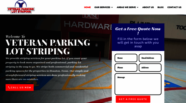 veteranparkinglotstriping.com