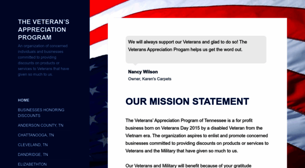 veteransappreciationprogram.com