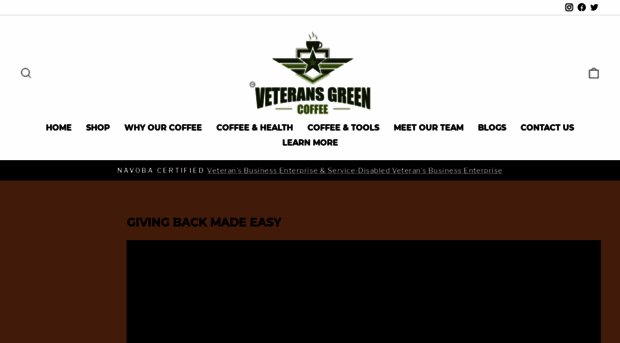 veteransgreencoffee.com