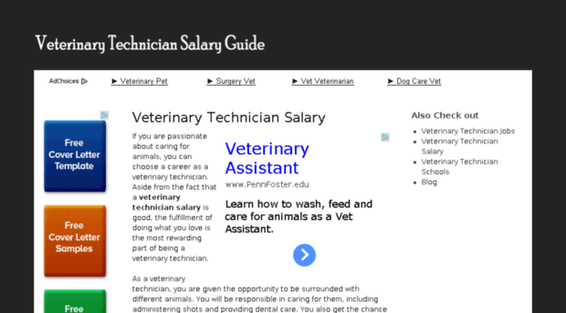 veterinarytechniciansalaryguide.org