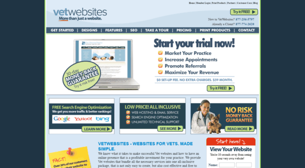 vetwebsites.com