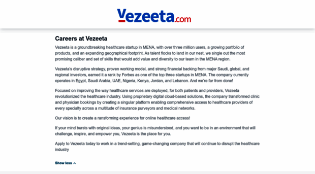 vezeeta.workable.com