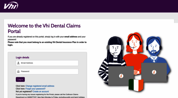 vhidental.claimhere.ie