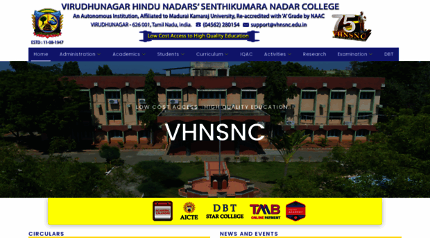 vhnsnc.edu.in