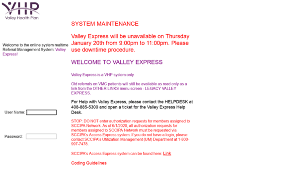 vhpvalleyexpress.com