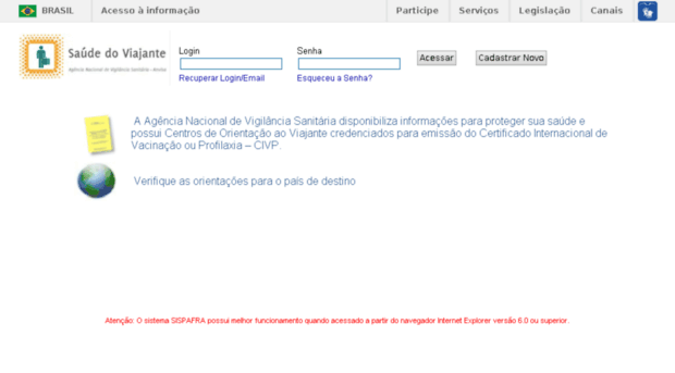 viajante.anvisa.gov.br