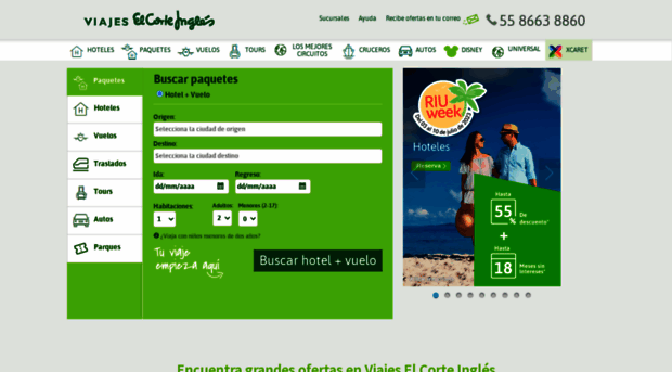 viajeselcorteingles.com.mx