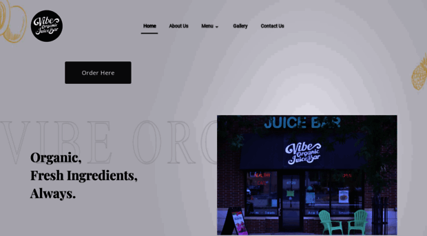 vibeorganicjuicebar.com