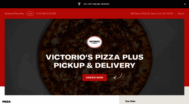 victoriospizzaplusharlem.com