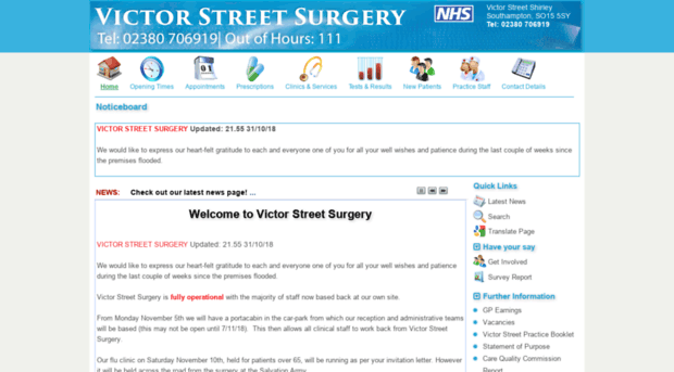 victorstreetsurgery.nhs.uk