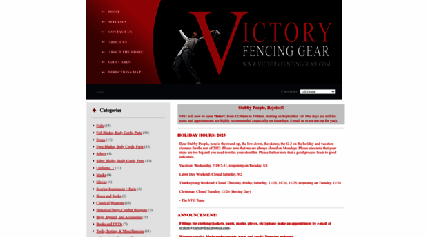 victoryfencinggear.com