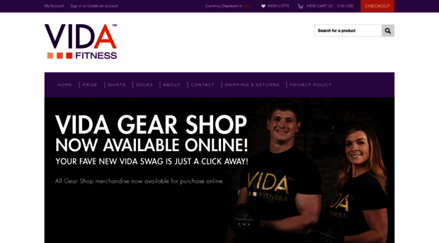 vidafitnessgearshop.com