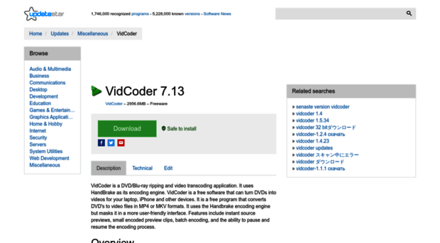 vidcoder-x86.updatestar.com