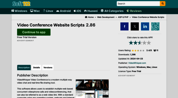 video-conference-website-scripts.soft112.com