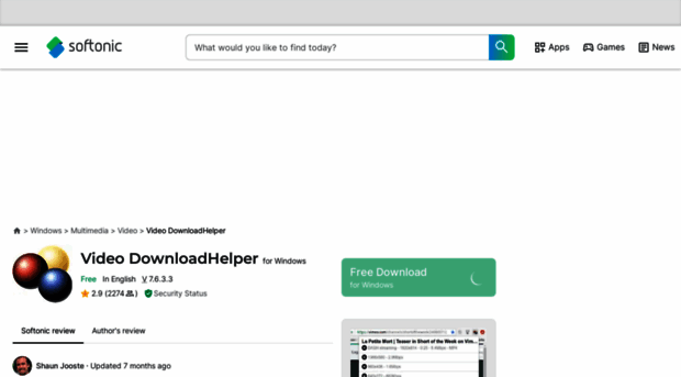 video-downloadhelper.en.softonic.com