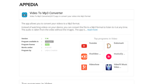 video-to-mp3-converter.appedia.net