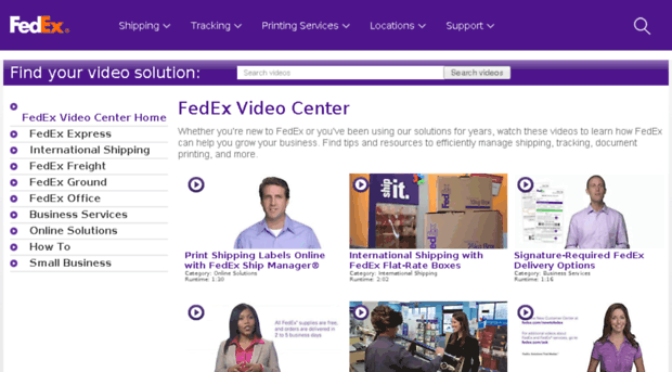 videocenter.van.fedex.com