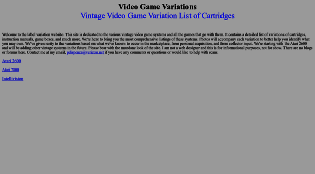videogamevariations.com
