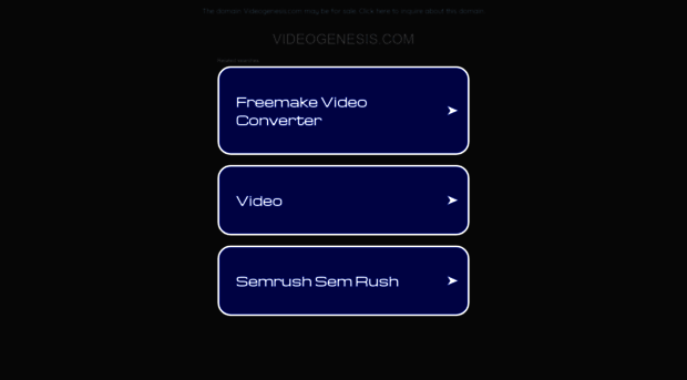 videogenesis.com