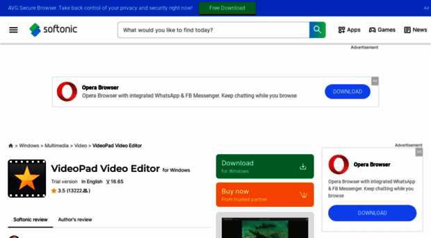 videopad-video-editor.en.softonic.com