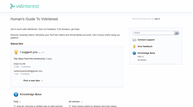vidinterest.uservoice.com