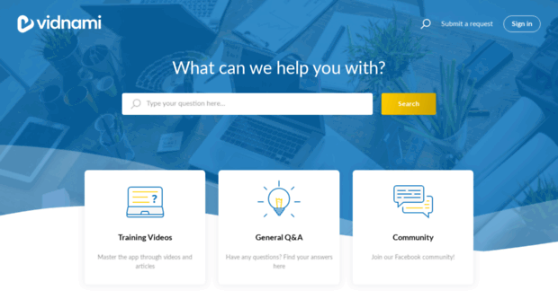 vidnami.zendesk.com
