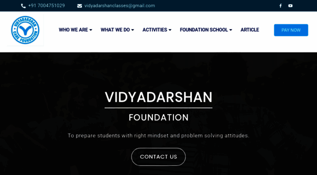 vidyadarshanfoundation.com